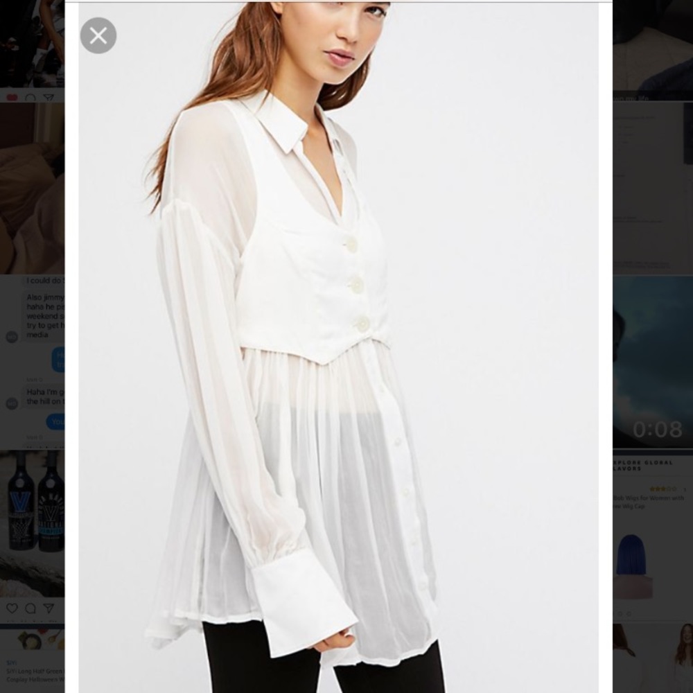 As If Free People top NWT